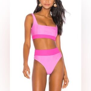 Tularosa Mack Swim Set in Flamingo Pink